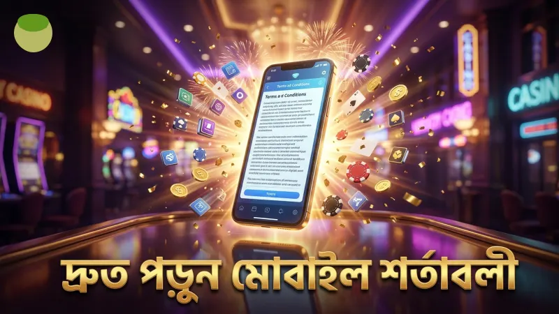 মোবাইল থেকে শর্তাবলী দ্রুত পড়ে নিন সময় বাঁচিয়ে।