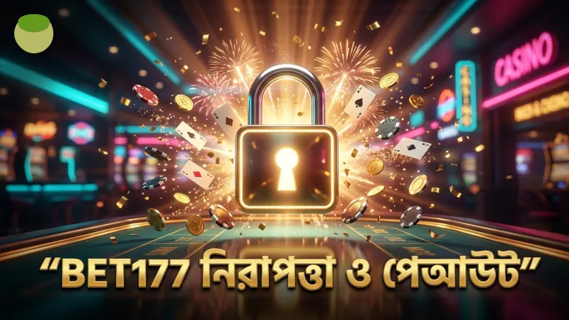 নিরাপত্তা যাচাই ও স্বচ্ছ পেআউট অনুপাত BET177 দ্বারা নিশ্চিত।
